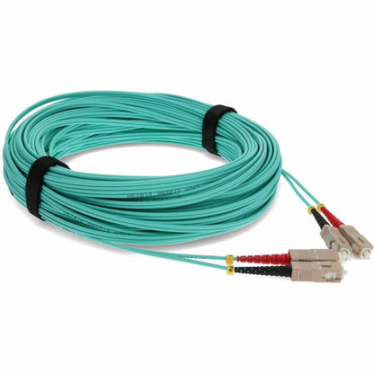 AddOn 30m Laser Optimized Multi-Mode Fiber (LOMM) Duplex SC/SC OM4 Aqua Patch Cable ADD-SC-SC-30M5OM4