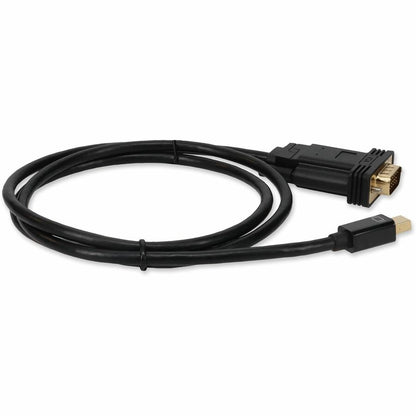 AddOn 6ft (2M) Mini-Displayport to VGA Black Adapter - M/M MDISPORT2VGAMM6B