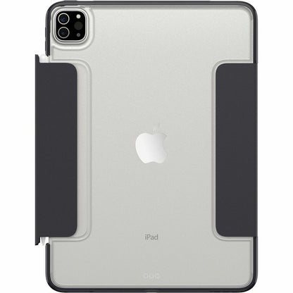 OtterBox Symmetry Series 360 Elite Carrying Case (Folio) for 11" Apple iPad Pro (2018), iPad Pro (2nd Generation), iPad Pro (3rd Generation), iPad Pro (4th Generation) Tablet, Apple Pencil - Scholar Gray (Dark Gray/Clear) 77-87699