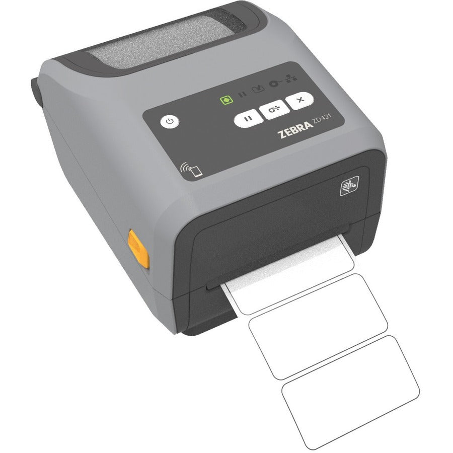 Zebra ZD421c Desktop Thermal Transfer Printer - Monochrome - Label/Receipt Print - USB - USB Host - Bluetooth - Near Field Communication (NFC) - US ZD4A043-C01E00EZ