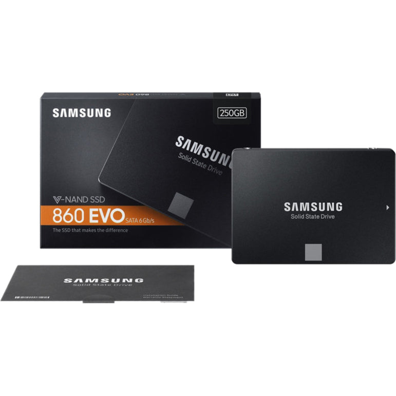 Samsung 860 EVO MZ-76E250B/AM 250 GB Solid State Drive - 2.5" Internal - SATA (SATA/600) MZ-76E250B/AM