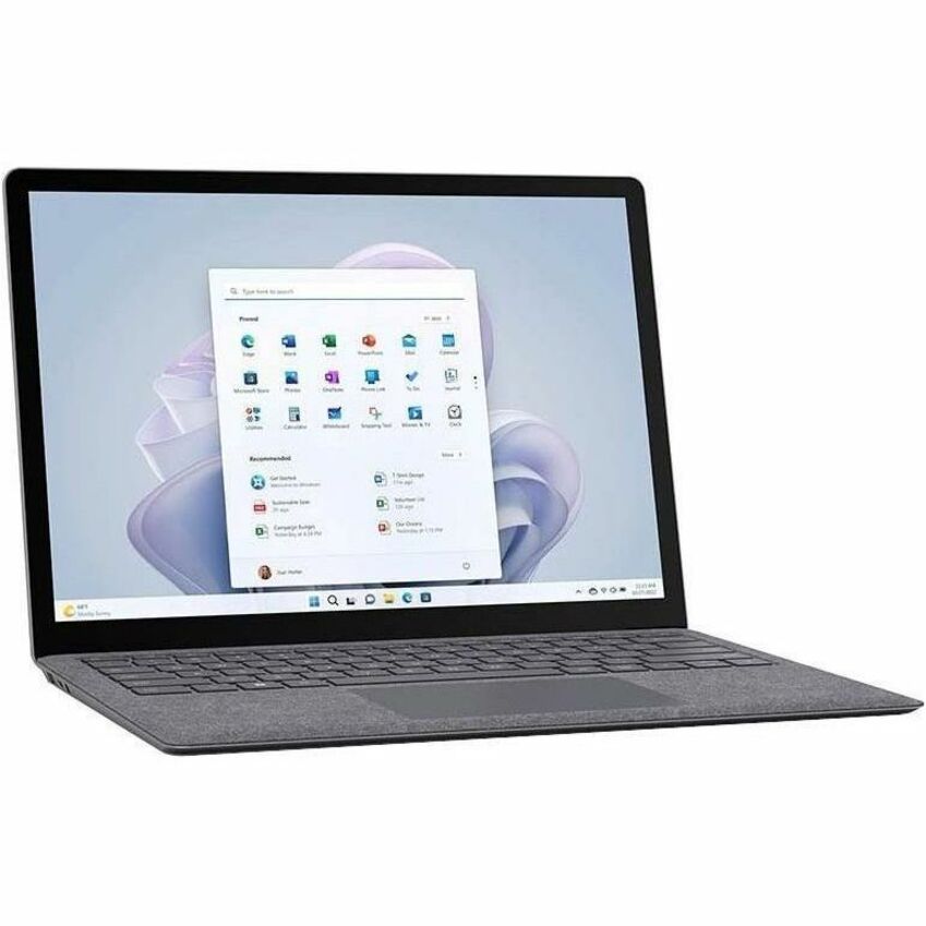 Ordinateur portable Microsoft Surface Laptop 5 13,5" à écran tactile - Intel Core i5 12e génération i5-1235U - Plateforme Intel Evo - 8 Go - SSD 256 Go - Clavier anglais - Platinum R1A-00001