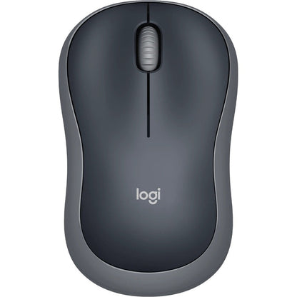 Logitech M185 Wireless Mouse, 2.4GHz with USB Mini Receiver, 12-Month Battery Life, 1000 DPI Optical Tracking, Ambidextrous, Compatible with PC, Mac, Laptop (Swift Grey) 910-002225