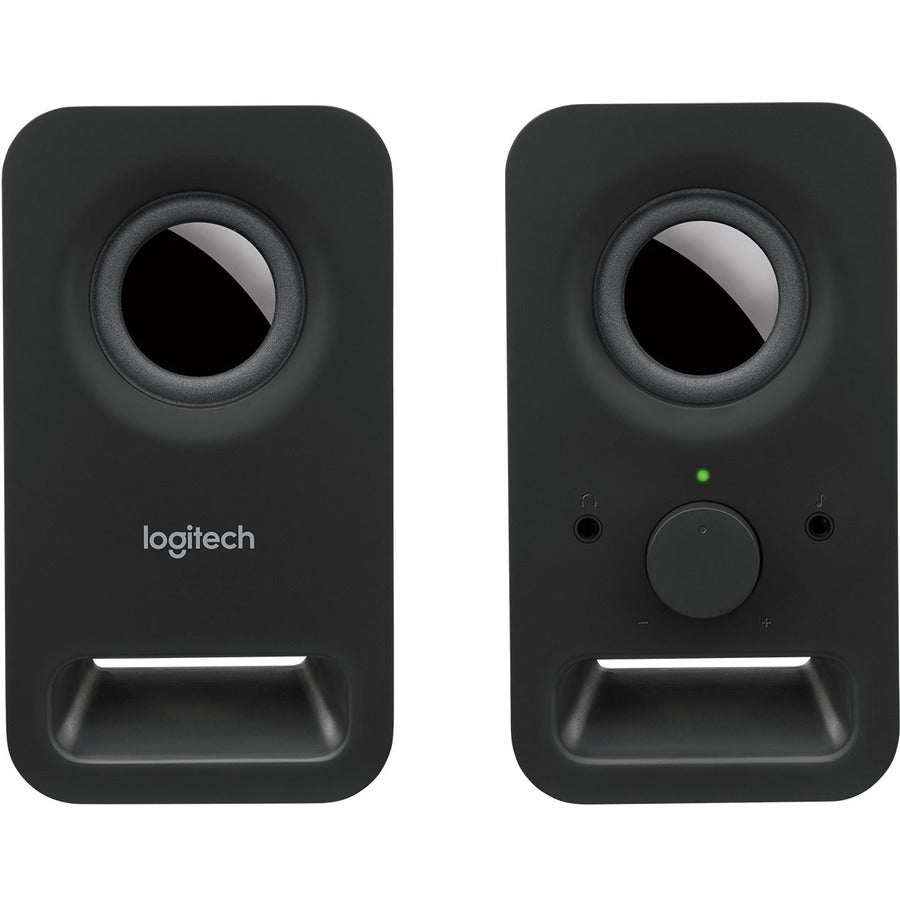 Logitech Multimedia Speakers Z150 with Clear Stereo Sound (Midnight Black, 3W RMS) 980-000802