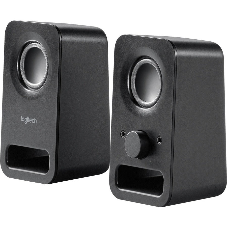 Logitech Multimedia Speakers Z150 with Clear Stereo Sound (Midnight Black, 3W RMS) 980-000802