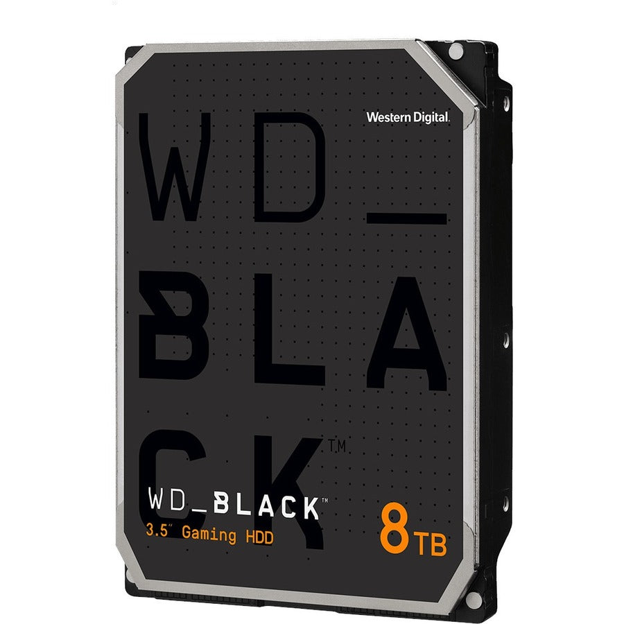 WD Black WD8002FZWX 8 TB Hard Drive - 3.5" Internal - SATA (SATA/600) - Conventional Magnetic Recording (CMR) Method - 3.5" Carrier WD8002FZWX