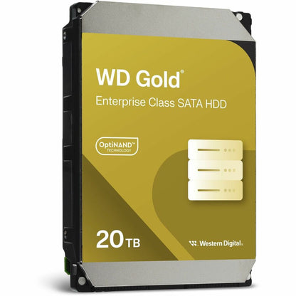 WD Gold WD202KRYZ 20 TB Hard Drive - 3.5" Internal - SATA (SATA/600) - Conventional Magnetic Recording (CMR) Method WD202KRYZ