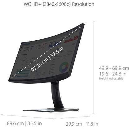 ViewSonic ColorPro VP3881a 38" Class UW-QHD+ Curved Screen LED Monitor - 21:9 VP3881a