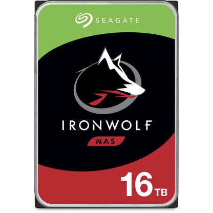 Disque dur Seagate IronWolf ST16000VN001 16 To - 3,5" interne - SATA (SATA/600) - Méthode d'enregistrement magnétique conventionnel (CMR) ST16000VN001