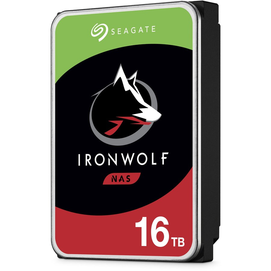 Disque dur Seagate IronWolf ST16000VN001 16 To - 3,5" interne - SATA (SATA/600) - Méthode d'enregistrement magnétique conventionnel (CMR) ST16000VN001