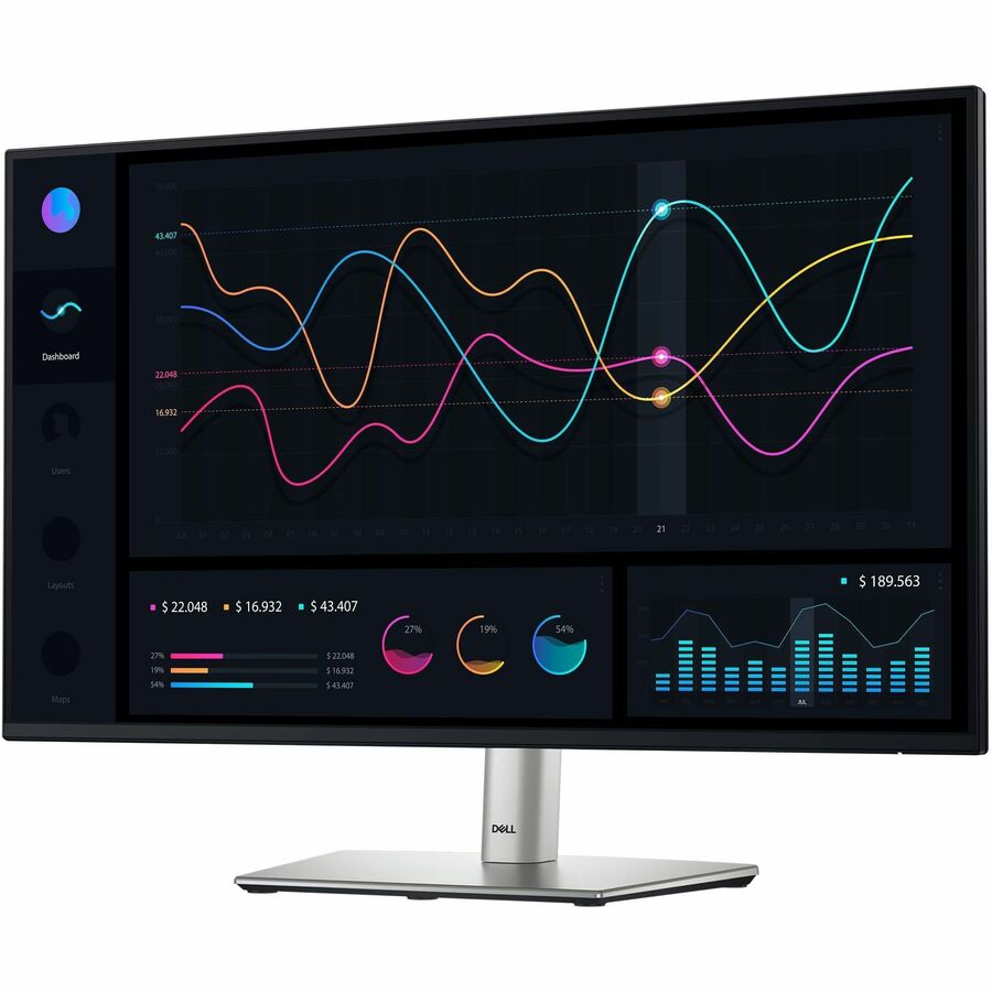 Dell P2725H 27" Class Full HD LED Monitor - 16:9 - Black, Silver DELL-P2725H