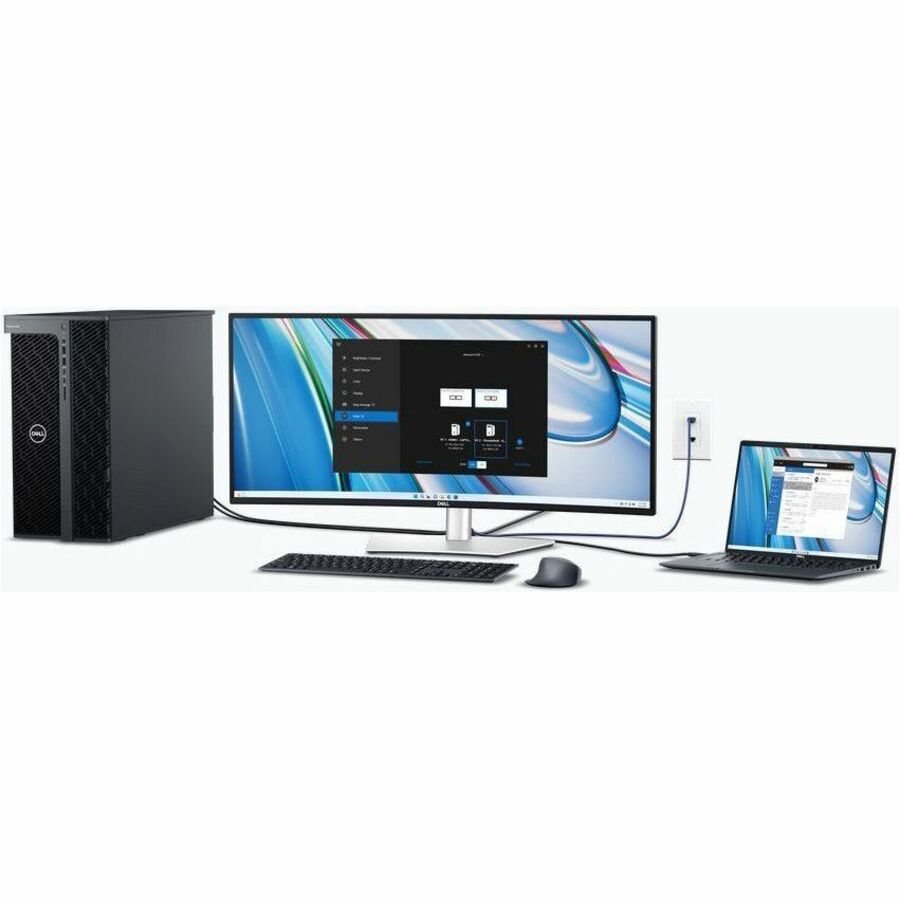 Dell UltraSharp U3425WE 34" Class UW-QHD Curved Screen LED Monitor - 21:9 - Black, Silver DELL-U3425WE