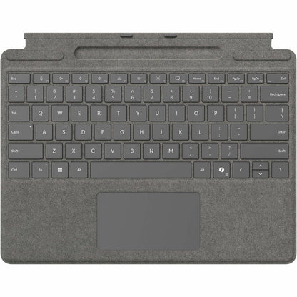 Microsoft Keyboard/Cover Case Microsoft Surface Pro 10, Surface Pro 8, Surface Pro 9, Surface Pro X Tablet - Platinum 8XB-00186