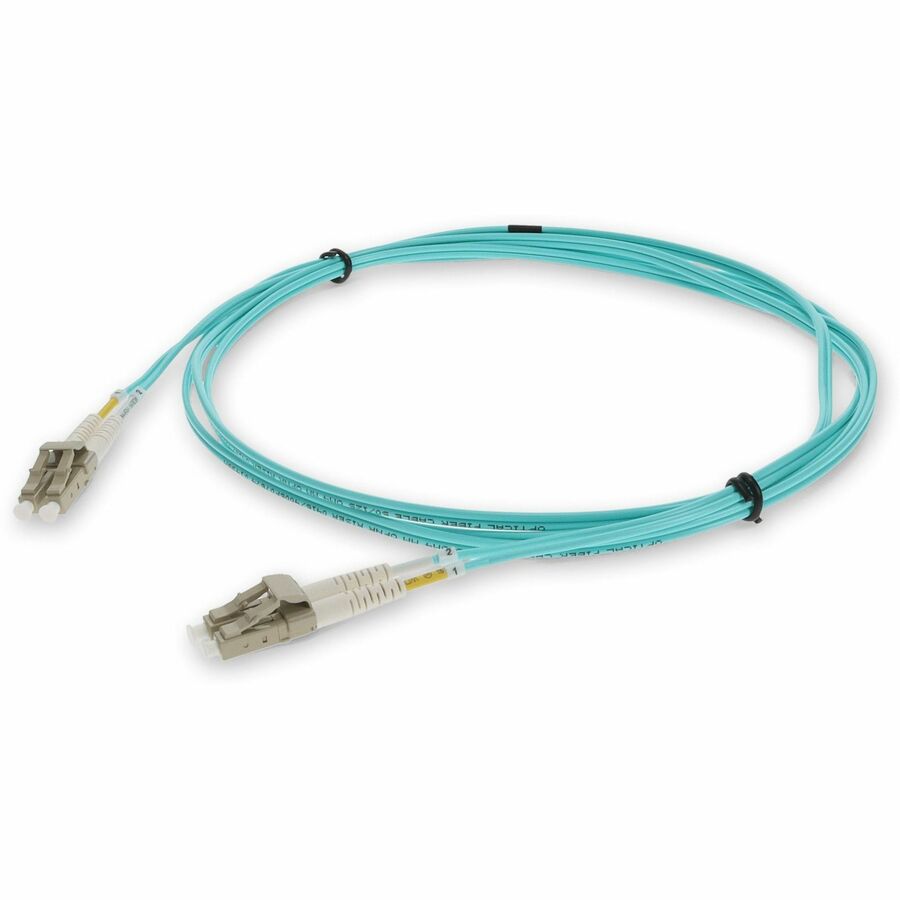 AddOn 25m Laser-Optomized Multi-Mode fiber (LOMM) Duplex LC/LC OM4 Aqua Patch Cable ADD-LC-LC-2.5M5OM4