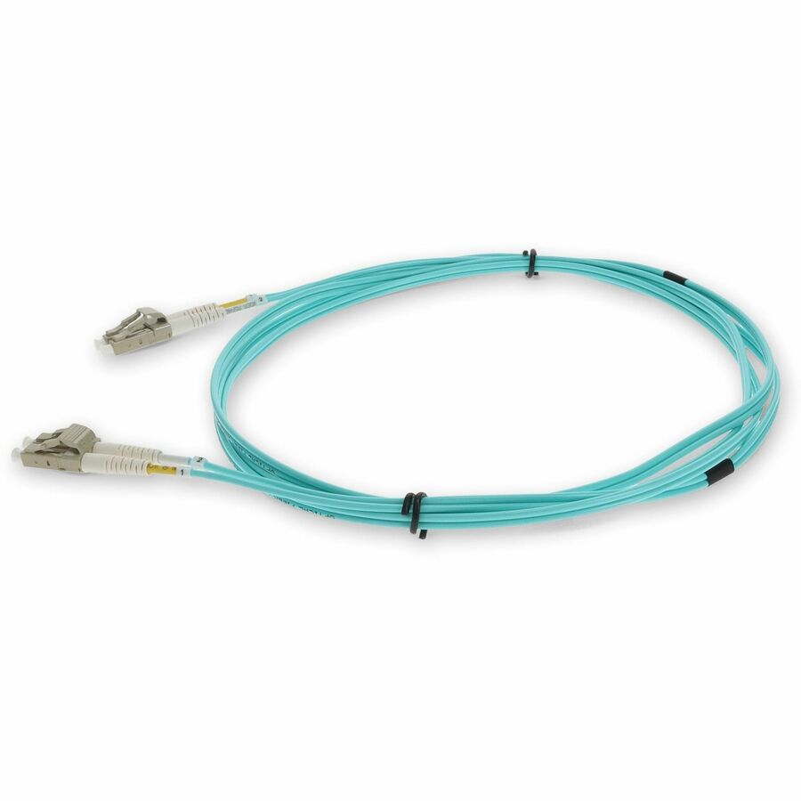 AddOn 25m Laser-Optomized Multi-Mode fiber (LOMM) Duplex LC/LC OM4 Aqua Patch Cable ADD-LC-LC-2.5M5OM4