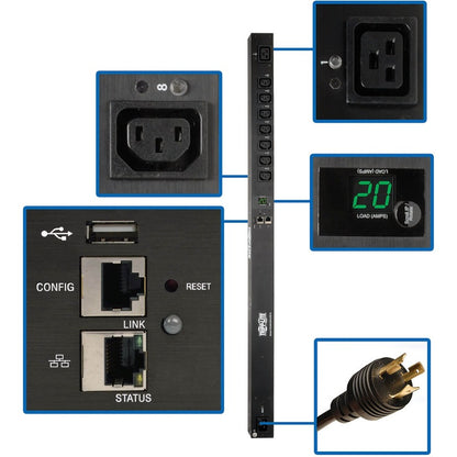 Tripp Lite by Eaton PDUMV20HVNET2LX 8-Outlet PDU PDUMV20HVNET2LX