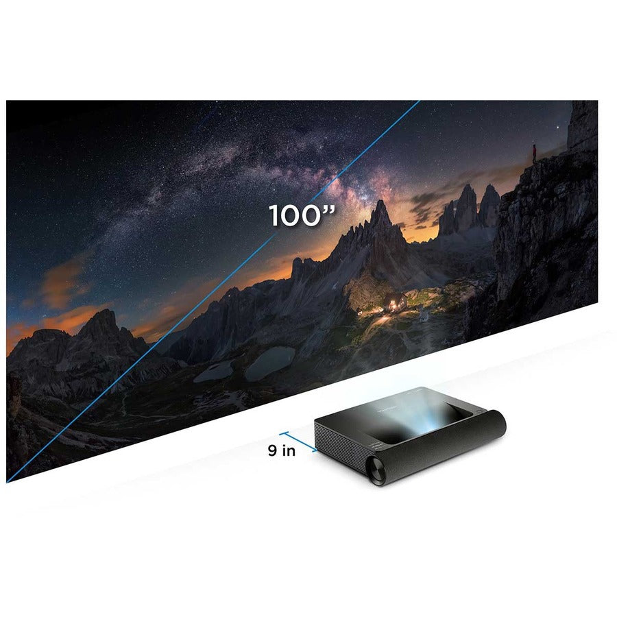 ViewSonic X2000B-4K Ultra Short Throw Laser Projector - 16:9 - Wall Mountable, Ceiling Mountable - Black X2000B-4K