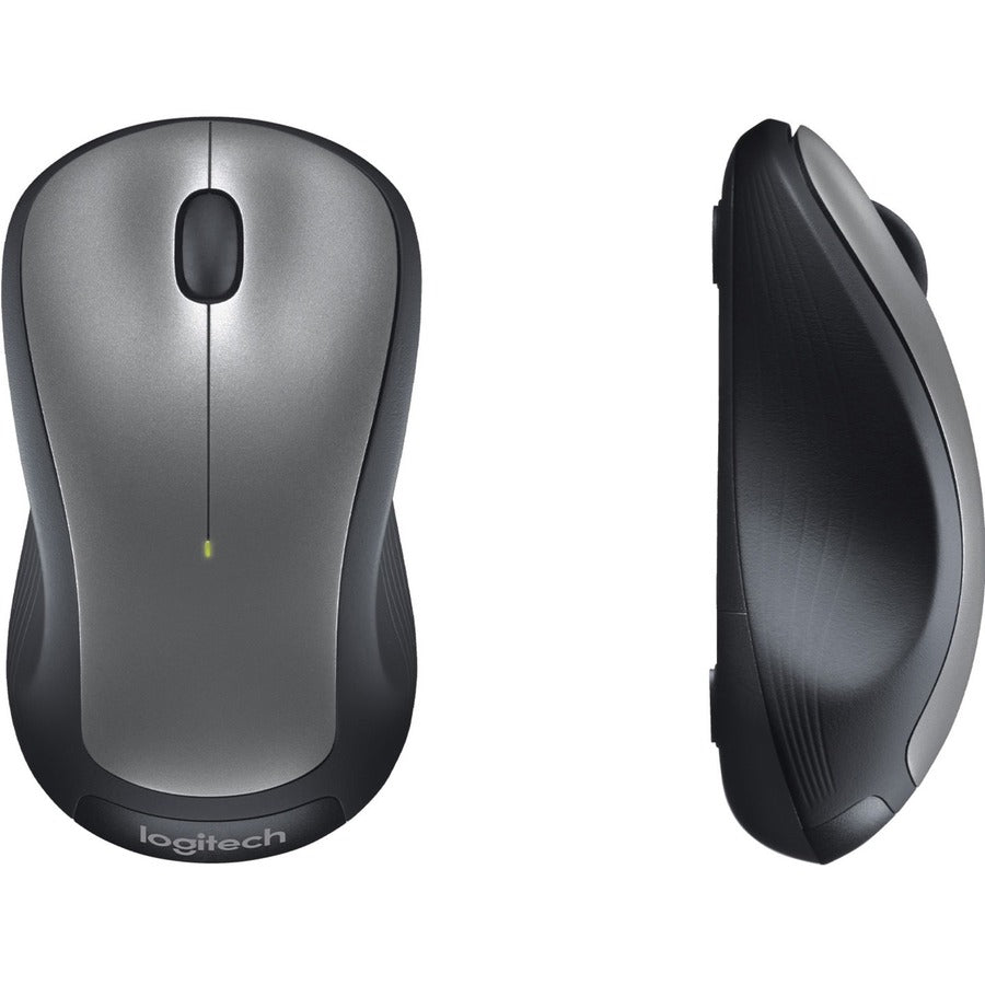 Logitech M310 Wireless Mouse, 2.4 GHz with USB Nano Receiver, 1000 DPI Optical Tracking, 18 Month Battery, Ambidextrous, Compatible with PC, Mac, Laptop, Chromebook (SILVER) 910-001675