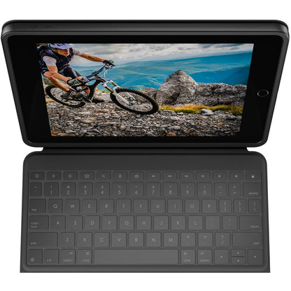 Logitech Rugged Folio Rugged Keyboard/Cover Case (Folio) Apple, Logitech iPad (7th Generation), iPad (8th Generation), iPad (9th Generation) Tablet - Graphite 920-009312