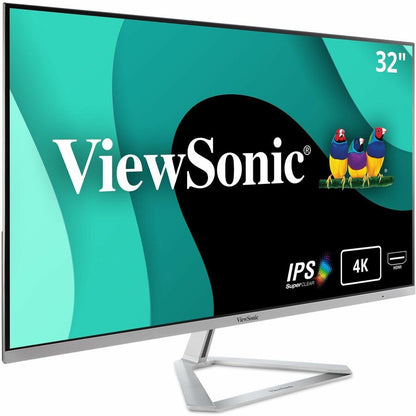 ViewSonic Entertainment VX3276-4K-mhd 32" Class 4K UHD LED Monitor - 16:9 - Silver VX3276-4K-MHD