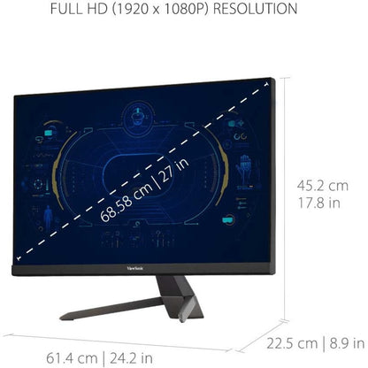 Viewsonic 27" Display, MVA Panel, 1920 x 1080 Resolution VX2767-MHD