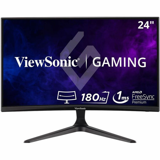 ViewSonic OMNI VX2418C 24" Class Full HD Curved Screen LED Monitor - 16:9 - Black VX2418C