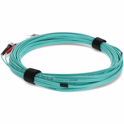 AddOn 2m Laser-optimized Multi-Mode Fiber (LOMM) Duplex ST/ST OM4 Aqua Patch Cable ADD-ST-ST-2M5OM4