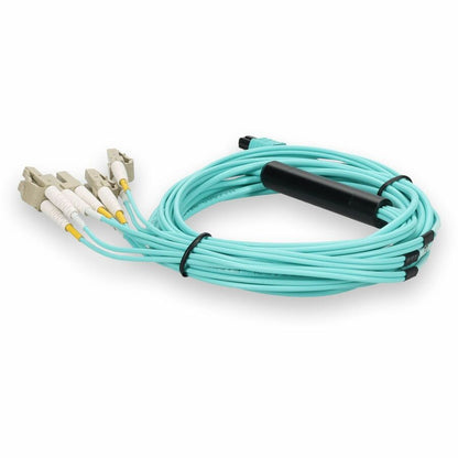 AddOn 3m MPO to 4xLC Duplex Fanout OM3 LOMM Patch Cable for Juniper Networks MTP-4LC-M3M-AO