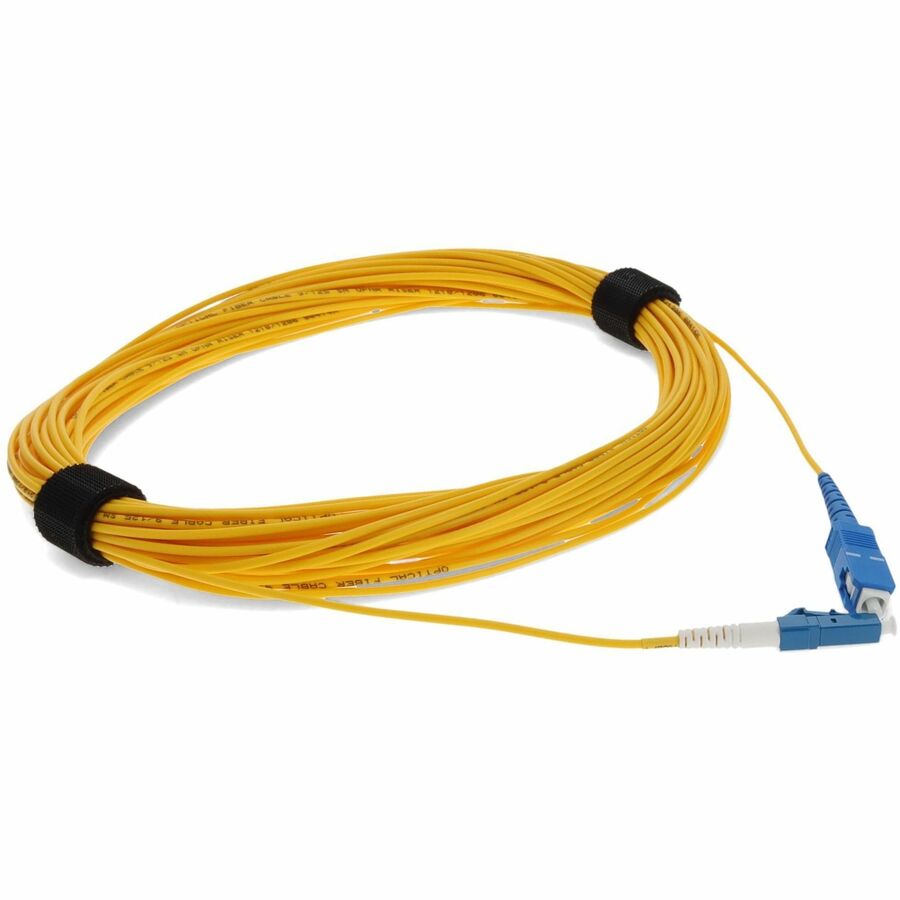 AddOn 15m SMF 9/125 Simplex SC/LC OS1 Yellow OFNR (Riser-Rated) Patch Cable ADD-SC-LC-15MS9SMF