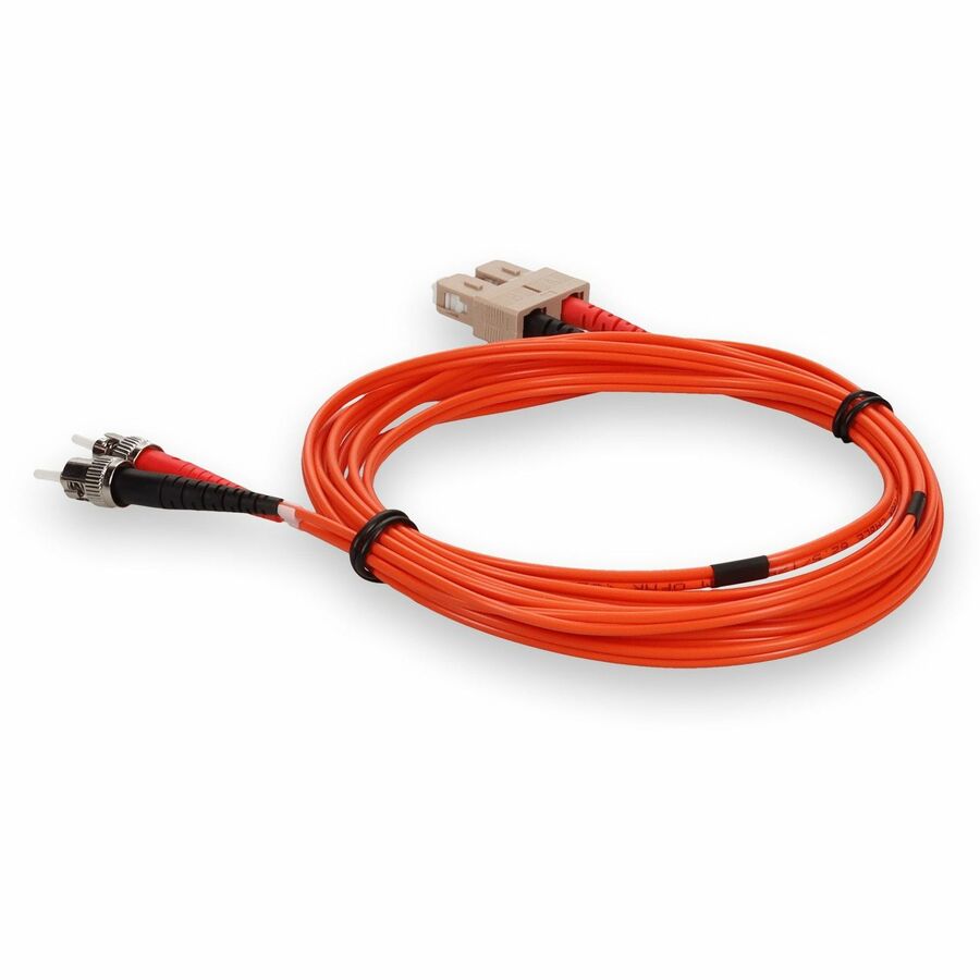 AddOn 3m Multi-Mode fiber (MMF) Duplex ST/SC OM1 Orange Patch Cable ADD-ST-SC-3M6MMF