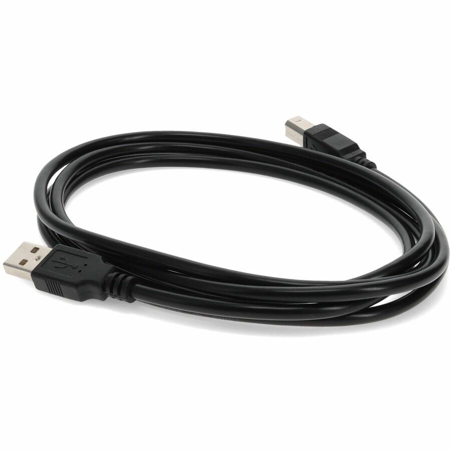 AddOn 10ft USB Type A Male to Type B Male Black Cable USBEXTAB10