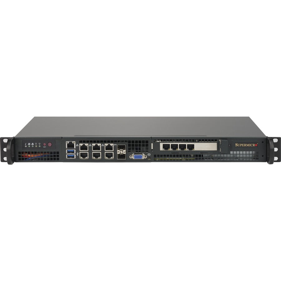 Supermicro SuperServer 5018D-FN8T 1U Rack-mountable Server - 1 x Intel Xeon D-1518 2.20 GHz - Serial ATA/600 Controller SYS-5018D-FN8T