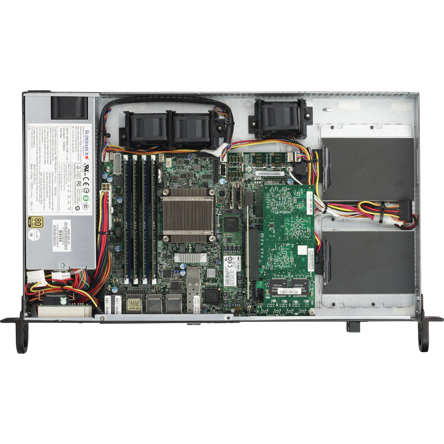 Supermicro SuperServer 5018D-FN8T 1U Rack-mountable Server - 1 x Intel Xeon D-1518 2.20 GHz - Serial ATA/600 Controller SYS-5018D-FN8T