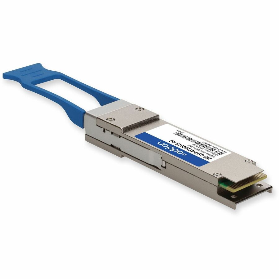 AddOn Juniper Networks JNP-QSFP-4X10GE-LR Compatible TAA Compliant 40GBase-PLR4 QSFP+ Transceiver (SMF; 1310nm; 10km; MPO; DOM) JNP-QSFP-4X10GE-LR-AO