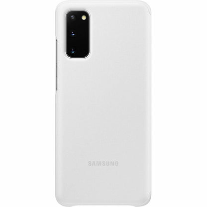 Samsung Smart Clear View Carrying Case (Flip) Samsung Galaxy S20 5G, Galaxy S20 Smartphone - White EF-ZG980CWEGCA