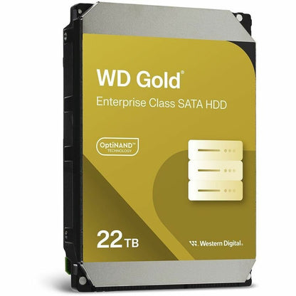 WD Gold WD221KRYZ 22 TB Hard Drive - 3.5" Internal - SATA (SATA/600) - Conventional Magnetic Recording (CMR) Method WD221KRYZ