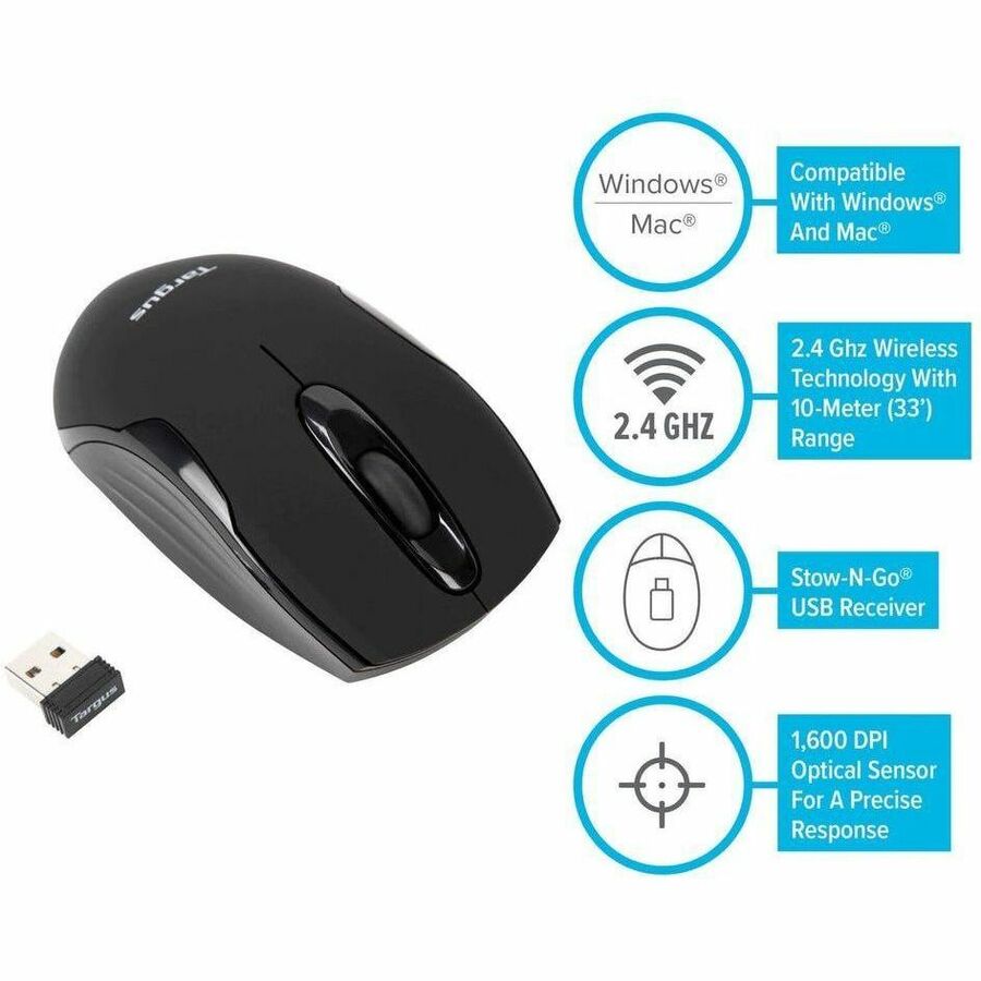 Targus W575 Wireless Mouse AMW575TT