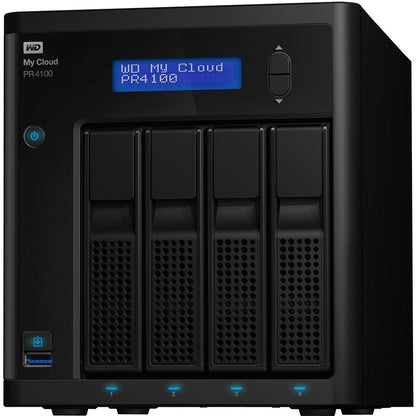 WD 0TB My Cloud PR4100 Pro Series Diskless Media Server with Transcoding, NAS - Network Attached Storage WDBNFA0000NBK-NESN