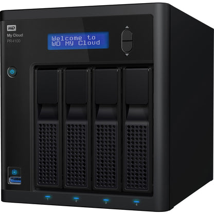 WD 0TB My Cloud PR4100 Pro Series Diskless Media Server with Transcoding, NAS - Network Attached Storage WDBNFA0000NBK-NESN