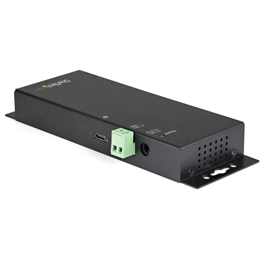 StarTech.com 4 Port USB C Hub 10Gbps - Metal Industrial USB 3.2 Gen 2 Type-C Hub - 3A/1C - USB-C or USB-A Host - Mountable - ESD/Surge HB31C3A1CME