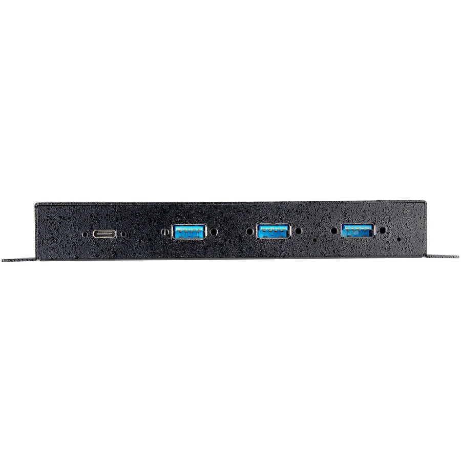 StarTech.com 4 Port USB C Hub 10Gbps - Metal Industrial USB 3.2 Gen 2 Type-C Hub - 3A/1C - USB-C or USB-A Host - Mountable - ESD/Surge HB31C3A1CME