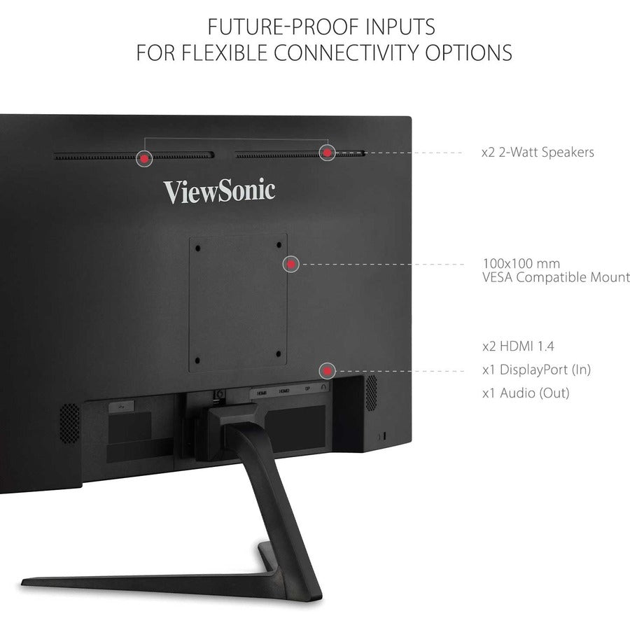 Viewsonic 24" Display, MVA Panel, 1920 x 1080 Resolution VX2418-P-MHD