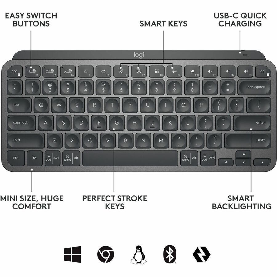 Logitech MX Keys Mini for Business (Graphite) 920-010594