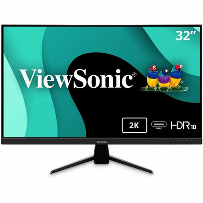 ViewSonic VX3267U-2K 32" Class WQHD LED Monitor - 16:9 - Black VX3267U-2K