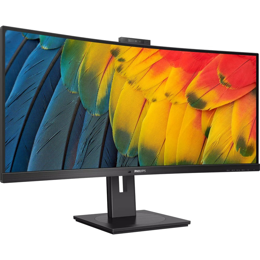 Moniteur LCD incurvé Philips Ultrawide 34B1U5600CH 34" avec webcam UW-QHD - 21:9 - Noir texturé 34B1U5600CH