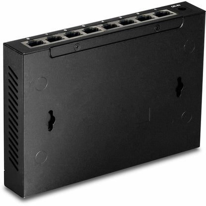 TRENDnet 8-Port Unmanaged 2.5G Switch, 8 x 2.5GBASE-T Ports, 40Gbps Switching Capacity, Backwards Compatible with 10-100-1000Mbps Devices, Fanless, Wall Mountable, Black, TEG-S380 TEG-S380