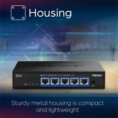 TRENDnet 5-Port 10G Switch TEG-S750