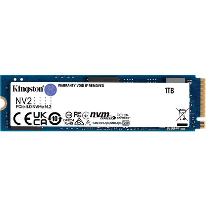 Kingston 1 TB Solid State Drive - M.2 2280 Internal - PCI Express NVMe (PCI Express NVMe 4.0 x4) SNV2S/1000G