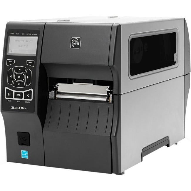 Zebra ZT410 Desktop Direct Thermal/Thermal Transfer Printer - Monochrome - Label Print - Fast Ethernet - USB - Serial - Bluetooth ZT41043-T010000Z