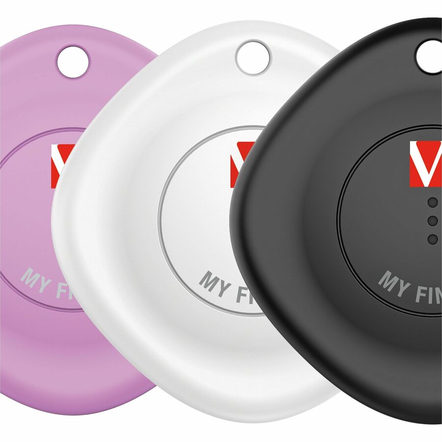 Verbatim My Finder Bluetooth Tracker 3Pk - Black, White, Purple 32132